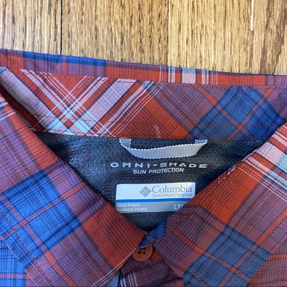 Kestrel Trail Plaid Long Sleeve Button Down shirt L Tall Large Big & Tall - Picture 3 of 5